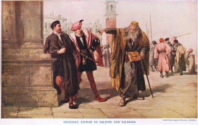 La respuesta de Shylock de John Gilbert