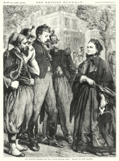 Los Soldados Franceses y la "Pequeña Dama Inglesa" de John Gilbert