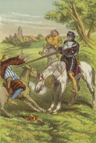 La aventura del Yelmo de Mambrino de John Gilbert