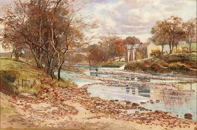 Viejo molino en el Tyne, Haddington de John Glass