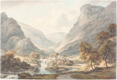 Una vista de Dovedale de John Glover