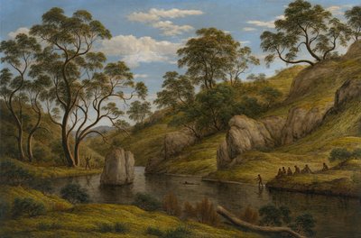 El baño de Diana, Tierra de Van Diemen, 1837 de John Glover
