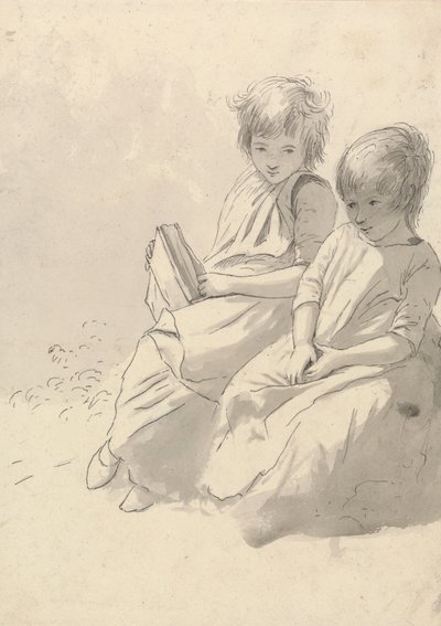 Dos niñas pequeñas de John Glover