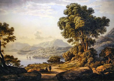 Vista en el Distrito de los Lagos de John Glover