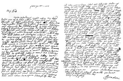 Una carta de Graham de Claverhouse, Vizconde Dundee, 1629, 1840 de John Graham