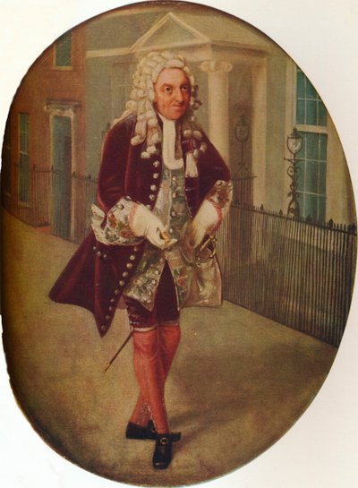 Richard Suett como Bayes en El Ensayo de George Villiers, 2º Duque de Buckingham, 1796 de John Graham