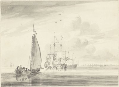 Barcos en aguas tranquilas de John Greenwood