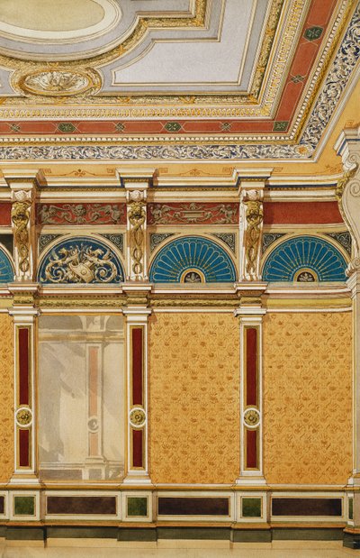 Diseño para la Decoración del Interior de una Sala de Estado de John Gregory Crace