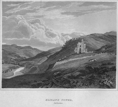 Torre Elibank, Peeblesshire, 1814 de John Greig