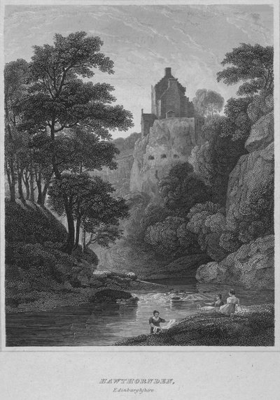 Hawthornden, Edimburgo, 1814 de John Greig