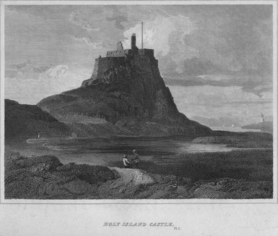 Castillo de Holy Island, 1814 de John Greig
