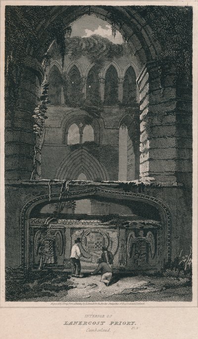 Interior de la Abadía de Lanercost, Cumberland, 1814 de John Greig