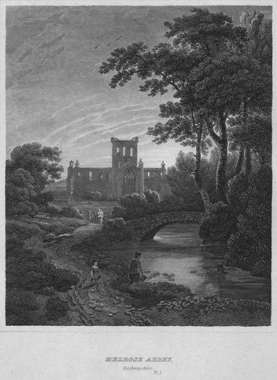 Abadía de Melrose, Roxburghshire, 1814 de John Greig