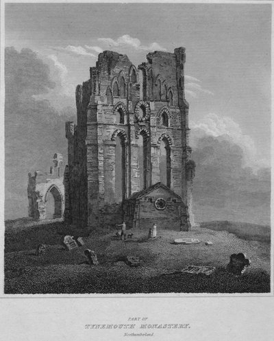 Parte del Monasterio de Tynemouth. Northumberland, 1814 de John Greig