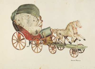 Calesa y Caballos, c. 1940 de John Hall