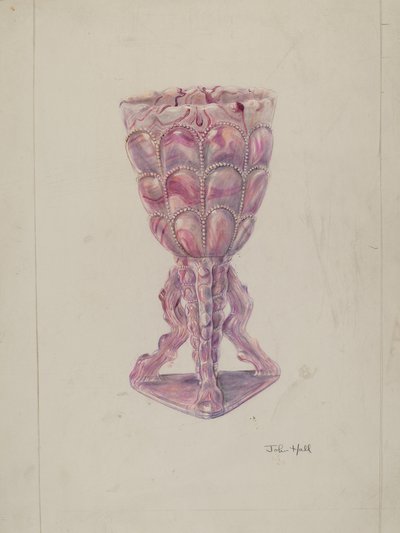 Jarrón marmolizado de John Hall