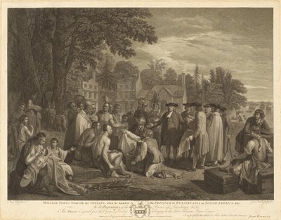 El tratado de William Penn con los indios de John Hall after Benjamin West