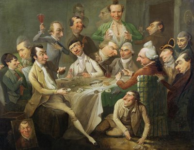 Un grupo de caricaturas, c.1776 de John Hamilton Mortimer