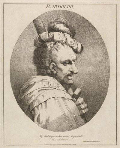 Bardolph, "Enrique IV", Parte II, Acto II, Escena IX de John Hamilton Mortimer