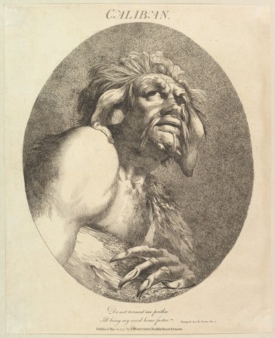Calibán Doce Personajes de Shakespeare, 20 de mayo de 1775 de John Hamilton Mortimer