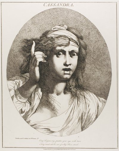 Cassandra, de Doce Personajes de Shakespeare de John Hamilton Mortimer