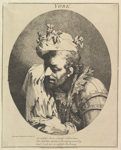 Duque de York Doce personajes de Shakespeare, 15 de marzo de 1776 de John Hamilton Mortimer