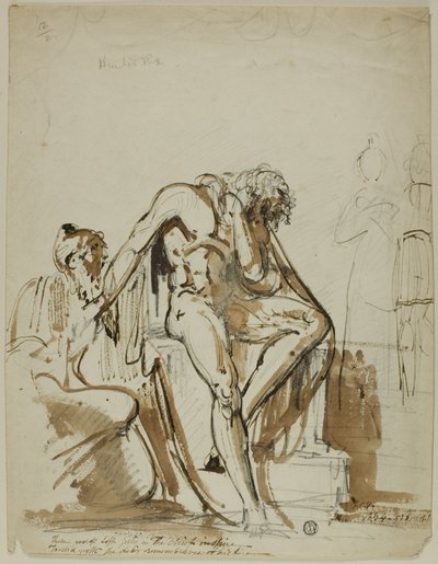 Desnudo masculino y otras figuras de John Hamilton Mortimer
