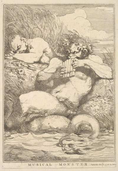 Monstruo Musical de Quince Aguafuertes Dedicados a Sir Joshua Reynolds de John Hamilton Mortimer