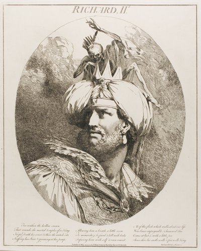 Ricardo II, de Doce Personajes de Shakespeare de John Hamilton Mortimer