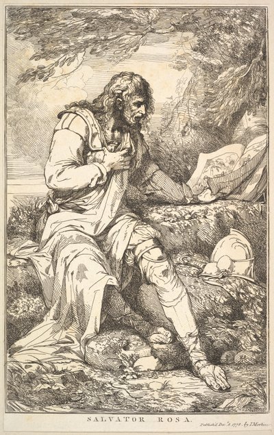 Salvator Rosa de Quince Aguafuertes Dedicados a Sir Joshua Reynolds, 8 de diciembre de 1778 de John Hamilton Mortimer