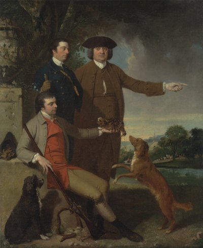 Autorretrato con Padre y Hermano, c.1760-62 de John Hamilton Mortimer