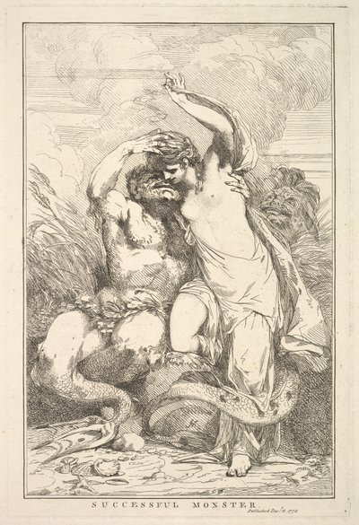 Monstruo exitoso de Quince Aguafuertes Dedicados a Sir Joshua Reynolds, 8 de diciembre de 1778 de John Hamilton Mortimer