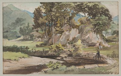Un jardín en Brathay, 1812 de John Harden