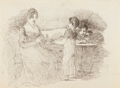 Niño sosteniendo lana, 1843 de John Harden