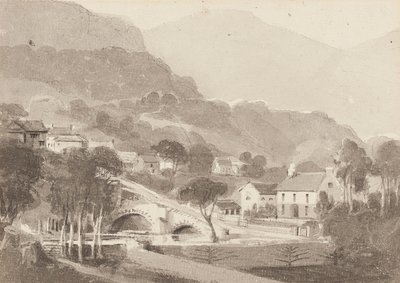 Puente de Brathay y Viejo Brathay, Distrito de los Lagos, Cumbria, 1820 de John Harden