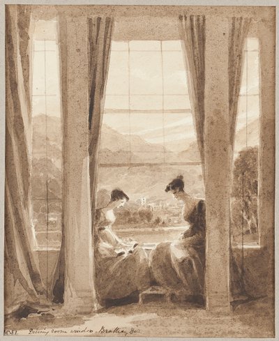 Ventanas del salón, Brathay Hall de John Harden