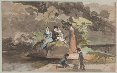 Grupo junto al agua, 1810 de John Harden