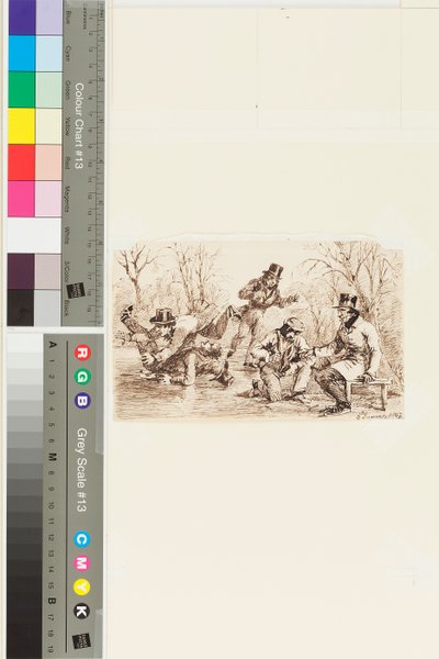 Patinaje sobre hielo, 6 de enero de 1847 de John Harden