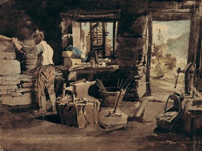 Interior de la Herrería, Ambleside de John Harden