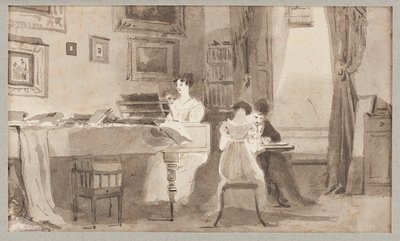 Escena interior, 1826 de John Harden