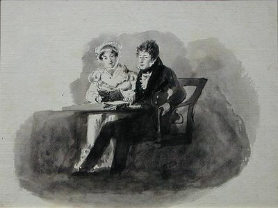 Hombre y Mujer Leyendo de John Harden