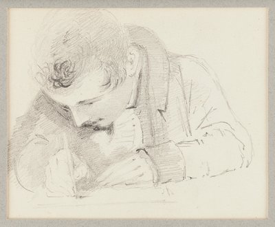 Hombre escribiendo, 1825 de John Harden
