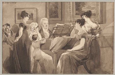 Canto alrededor de un piano, 1806 de John Harden