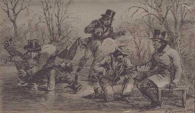 Patinaje en el Lago Windermere de John Harden