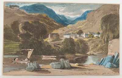 Muelle de pizarra en Clappersgate, 1817 de John Harden