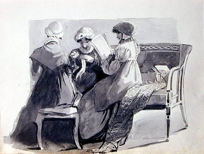 Tres Mujeres en un Sofá de John Harden