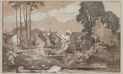 Vista al Este hacia Ambleside, 1812 de John Harden