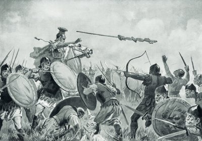 Una batalla romana con los volscos de John Harris Valda