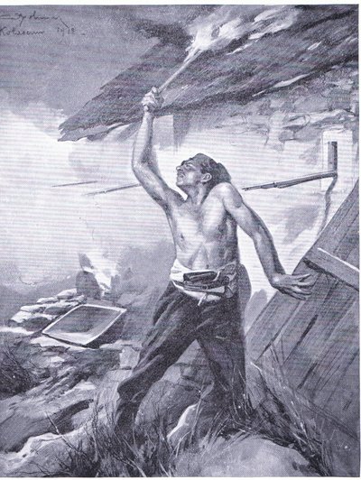 Un incidente fronterizo de la Guerra de los Balcanes 1912, de la Historia de las Naciones de Hutchinson (Volumen 4) publicada por Hutchinson, c. 1920 de John Harris Valda