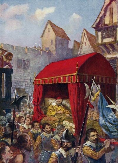 La llegada del Cardenal Richelieu a Lyon de John Harris Valda
